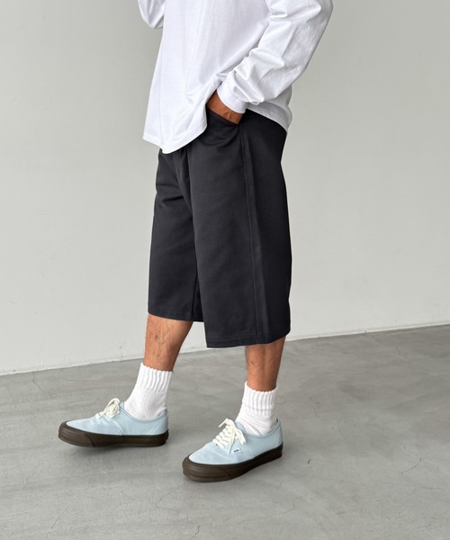 CANAL JEAN(キャナルジーン)の「choice_cnl ツイルワークハーフパンツ(その他パンツ・レディース・チャコールグレー/ベージュ・LARGE/MEDIUM/SMALL)」の17枚目の写真