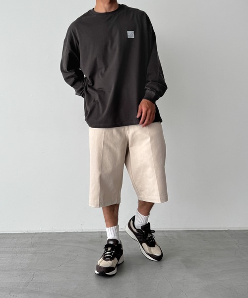 CANAL JEAN(キャナルジーン)の「choice_cnl ツイルワークハーフパンツ(その他パンツ・レディース・チャコールグレー/ベージュ・LARGE/MEDIUM/SMALL)」の16枚目の写真