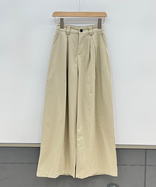 Doula Doula(ドゥーラドゥーラ)の「センターライン入りワイドタックパンツ(その他パンツ・レディース・ネイビー/モカ/ブラウン・FREE)」の11枚目の写真