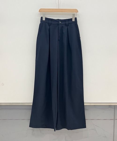 Doula Doula(ドゥーラドゥーラ)の「センターライン入りワイドタックパンツ(その他パンツ・レディース・ネイビー/モカ/ブラウン・FREE)」の13枚目の写真