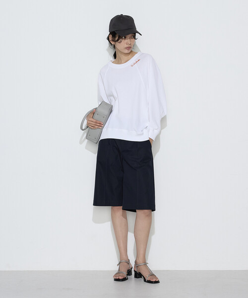 COMME CA Wardrobe（コムサワードローブ）の「ヴィンテージ天竺 プルオーバー（Tシャツ/カットソー・レディース・イエロー/ネイビー/ホワイト・FREE）」の5枚目の写真
