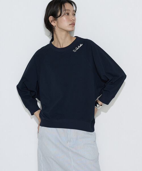 COMME CA Wardrobe（コムサワードローブ）の「ヴィンテージ天竺 プルオーバー（Tシャツ/カットソー・レディース・イエロー/ネイビー/ホワイト・FREE）」の15枚目の写真