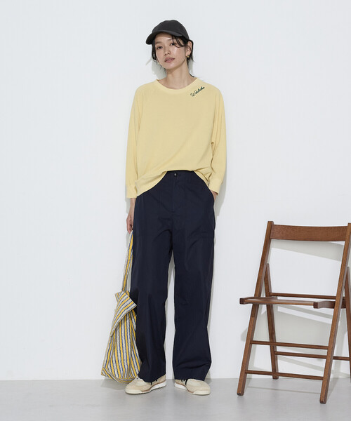 COMME CA Wardrobe（コムサワードローブ）の「ヴィンテージ天竺 プルオーバー（Tシャツ/カットソー・レディース・イエロー/ネイビー/ホワイト・FREE）」の16枚目の写真