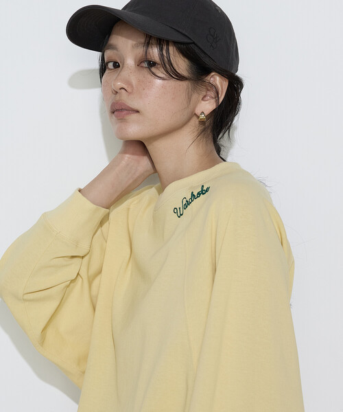 COMME CA Wardrobe（コムサワードローブ）の「ヴィンテージ天竺 プルオーバー（Tシャツ/カットソー・レディース・イエロー/ネイビー/ホワイト・FREE）」の19枚目の写真