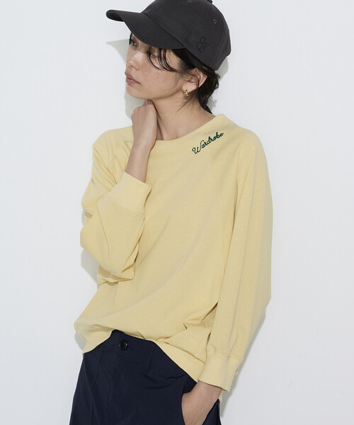 COMME CA Wardrobe（コムサワードローブ）の「ヴィンテージ天竺 プルオーバー（Tシャツ/カットソー・レディース・イエロー/ネイビー/ホワイト・FREE）」の20枚目の写真