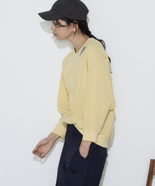 COMME CA Wardrobe（コムサワードローブ）の「ヴィンテージ天竺 プルオーバー（Tシャツ/カットソー・レディース・イエロー/ネイビー/ホワイト・FREE）」の21枚目の写真