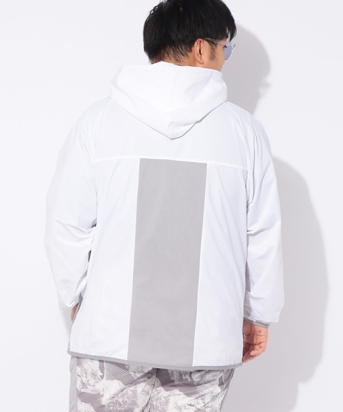 EXCELLENT FINE(エクセレント ファイン)の「パーカー 長袖 ワンポイントロゴ メンズ 大きいサイズ ドライ ストレッチ フルジップ パーカー EXCELLENT FINE (エクセレントファイン)(パーカー・メンズ・ホワイト/ブルー/ブラック・X1(3L~4L)/X2(4L~5L)/X3(6L~7L))」の9枚目の写真