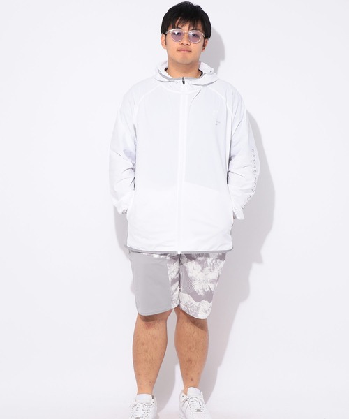 EXCELLENT FINE(エクセレント ファイン)の「パーカー 長袖 ワンポイントロゴ メンズ 大きいサイズ ドライ ストレッチ フルジップ パーカー EXCELLENT FINE (エクセレントファイン)(パーカー・メンズ・ホワイト/ブルー/ブラック・X1(3L~4L)/X2(4L~5L)/X3(6L~7L))」の6枚目の写真