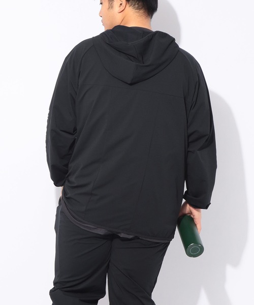 EXCELLENT FINE(エクセレント ファイン)の「パーカー 長袖 ワンポイントロゴ メンズ 大きいサイズ ドライ ストレッチ フルジップ パーカー EXCELLENT FINE (エクセレントファイン)(パーカー・メンズ・ホワイト/ブルー/ブラック・X1(3L~4L)/X2(4L~5L)/X3(6L~7L))」の16枚目の写真