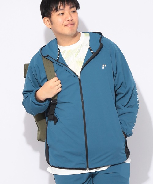 EXCELLENT FINE(エクセレント ファイン)の「パーカー 長袖 ワンポイントロゴ メンズ 大きいサイズ ドライ ストレッチ フルジップ パーカー EXCELLENT FINE (エクセレントファイン)(パーカー・メンズ・ホワイト/ブルー/ブラック・X1(3L~4L)/X2(4L~5L)/X3(6L~7L))」の17枚目の写真