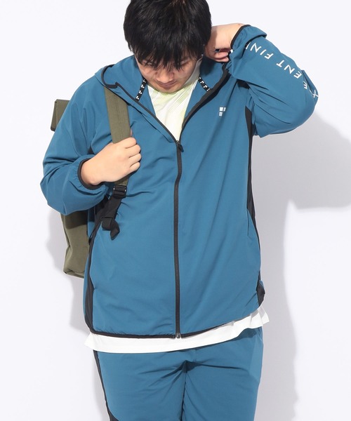 EXCELLENT FINE(エクセレント ファイン)の「パーカー 長袖 ワンポイントロゴ メンズ 大きいサイズ ドライ ストレッチ フルジップ パーカー EXCELLENT FINE (エクセレントファイン)(パーカー・メンズ・ホワイト/ブルー/ブラック・X1(3L~4L)/X2(4L~5L)/X3(6L~7L))」の18枚目の写真