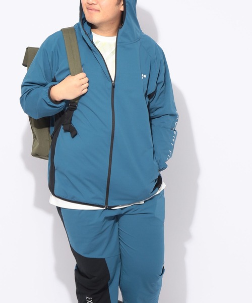 EXCELLENT FINE(エクセレント ファイン)の「パーカー 長袖 ワンポイントロゴ メンズ 大きいサイズ ドライ ストレッチ フルジップ パーカー EXCELLENT FINE (エクセレントファイン)(パーカー・メンズ・ホワイト/ブルー/ブラック・X1(3L~4L)/X2(4L~5L)/X3(6L~7L))」の20枚目の写真