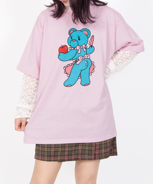 PUNYUS（プニュズ）の「ベアプリントTシャツ（Tシャツ/カットソー