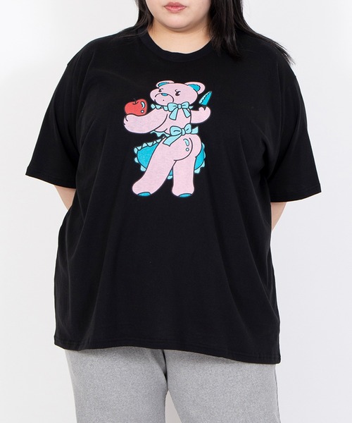 PUNYUS（プニュズ）の「ベアプリントTシャツ（Tシャツ/カットソー