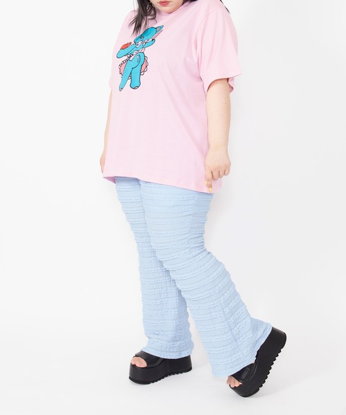 PUNYUS(プニュズ)の「ベアプリントTシャツ(Tシャツ/カットソー・レディース・ブラック/ホワイト/ピンク・3/5/4)」の11枚目の写真