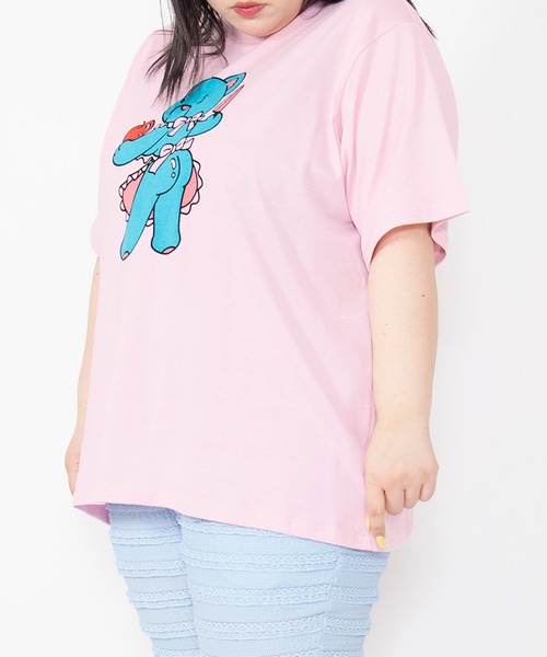 PUNYUS(プニュズ)の「ベアプリントTシャツ(Tシャツ/カットソー・レディース・ブラック/ホワイト/ピンク・3/5/4)」の12枚目の写真