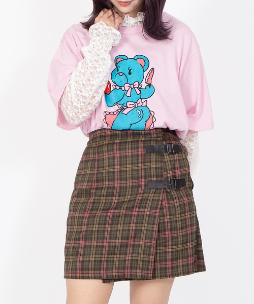 PUNYUS(プニュズ)の「ベアプリントTシャツ(Tシャツ/カットソー・レディース・ブラック/ホワイト/ピンク・3/5/4)」の19枚目の写真