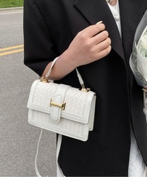 L LABEL（エルラベル）の「イントレチャートスクエアフラップバッグ（ショルダーバッグ）」