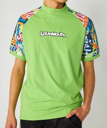 【Loudmouth:ラウドマウス】切替ストレッチモックネックシャツ ゴルフ