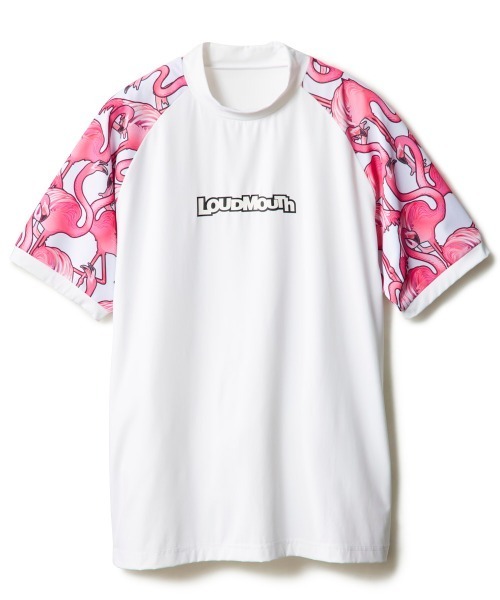 Loudmouth(ラウドマウス)の「【Loudmouth:ラウドマウス】切替ストレッチモックネックシャツ ゴルフ(シャツ/ブラウス・メンズ・ネイビー/ライトイエロー/ブラック/ホワイト・LL/XX-LARGE/LARGE/MEDIUM)」の5枚目の写真