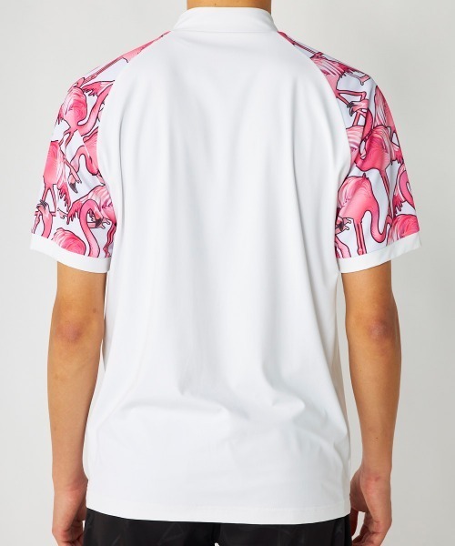 Loudmouth(ラウドマウス)の「【Loudmouth:ラウドマウス】切替ストレッチモックネックシャツ ゴルフ(シャツ/ブラウス・メンズ・ネイビー/ライトイエロー/ブラック/ホワイト・LL/XX-LARGE/LARGE/MEDIUM)」の8枚目の写真