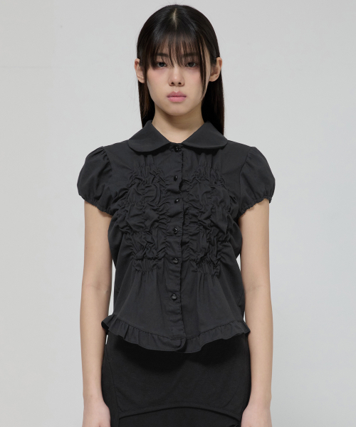 FLAREUP(フレアアップ)の「Cloud Puff Blouse (FL-115_Black)(シャツ/ブラウス・レディース・ブラック・OS)」の1枚目の写真