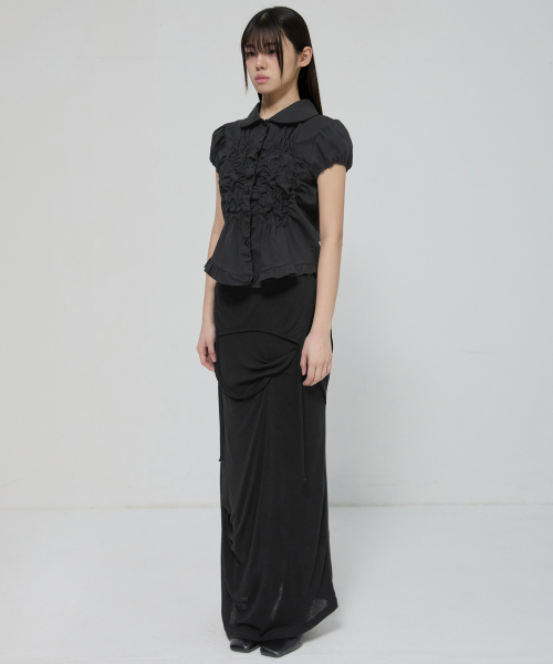 FLAREUP(フレアアップ)の「Cloud Puff Blouse (FL-115_Black)(シャツ/ブラウス・レディース・ブラック・OS)」の6枚目の写真