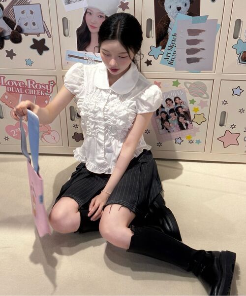 FLAREUP(フレアアップ)の「Cloud Puff Blouse (FL-115_Black)(シャツ/ブラウス・レディース・ブラック・OS)」の13枚目の写真