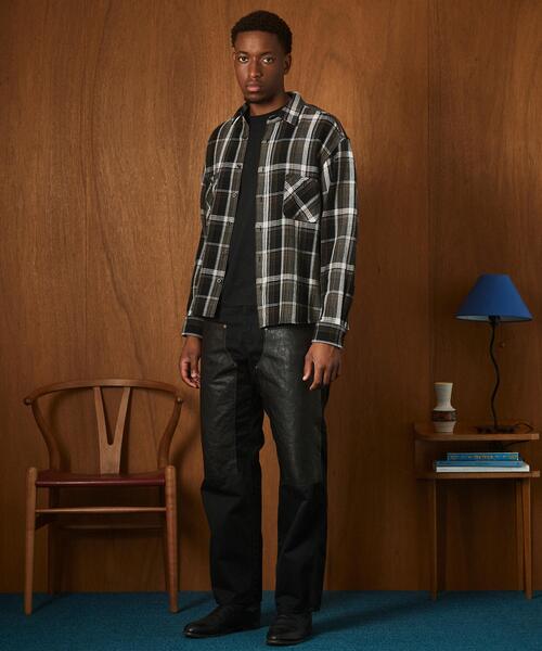 Schott(ショット)の「Schott/ショット/PLAID COTTON FLANNEL LS SHIRT/プレイド コットンフランネルシャツ(シャツ/ブラウス・メンズ・ブラック/ブラウン・2XL/XL/L/M)」の3枚目の写真