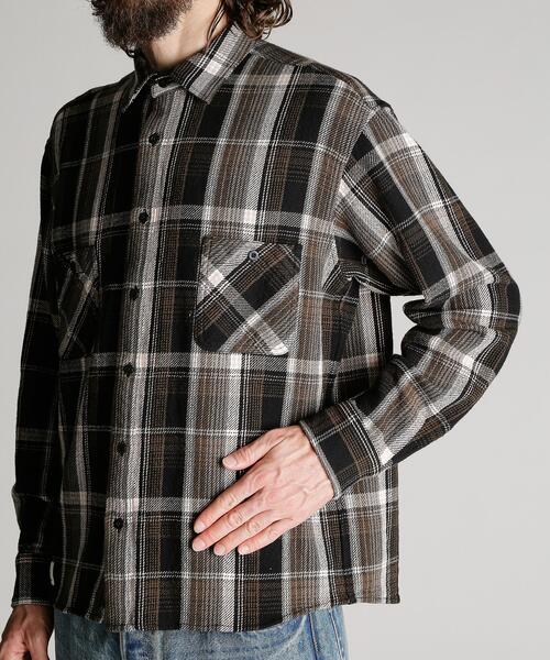 Schott(ショット)の「Schott/ショット/PLAID COTTON FLANNEL LS SHIRT/プレイド コットンフランネルシャツ(シャツ/ブラウス・メンズ・ブラック/ブラウン・2XL/XL/L/M)」の9枚目の写真