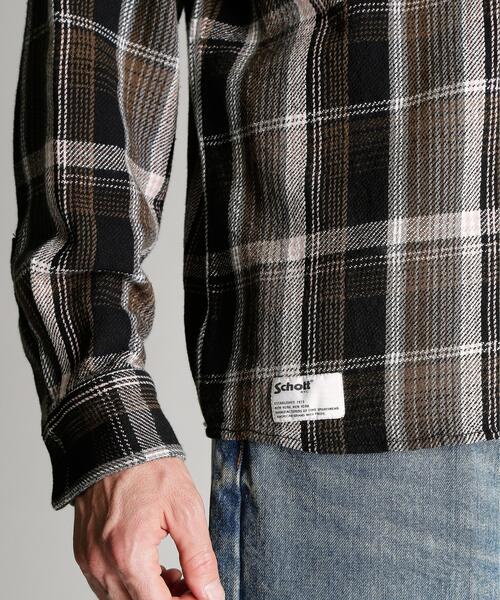Schott(ショット)の「Schott/ショット/PLAID COTTON FLANNEL LS SHIRT/プレイド コットンフランネルシャツ(シャツ/ブラウス・メンズ・ブラック/ブラウン・2XL/XL/L/M)」の10枚目の写真