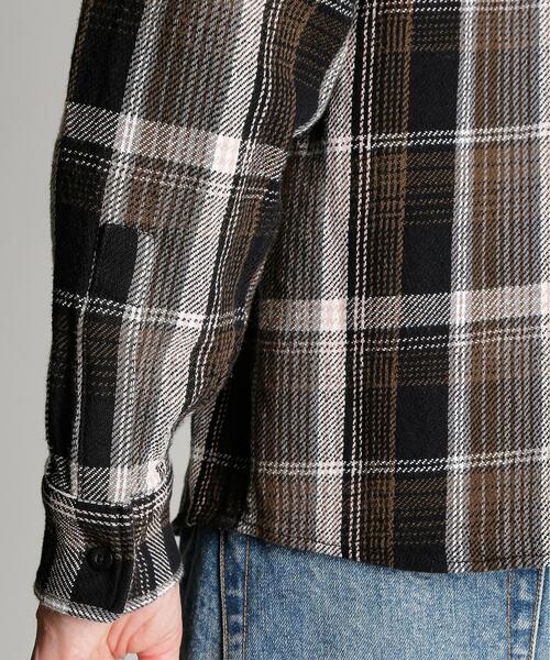 Schott(ショット)の「Schott/ショット/PLAID COTTON FLANNEL LS SHIRT/プレイド コットンフランネルシャツ(シャツ/ブラウス・メンズ・ブラック/ブラウン・2XL/XL/L/M)」の11枚目の写真