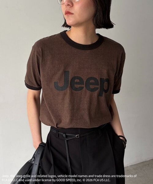CAPRICIEUX LE'MAGE(カプリシューレマージュ)の「〈GOOD ROCK SPEED〉JEEPリンガーTシャツ(Tシャツ/カットソー・レディース・ブラウン・FREE)」の2枚目の写真