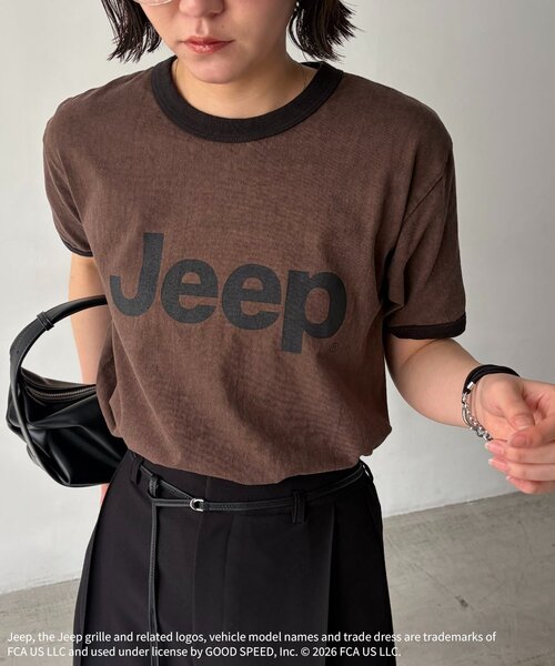 CAPRICIEUX LE'MAGE(カプリシューレマージュ)の「〈GOOD ROCK SPEED〉JEEPリンガーTシャツ(Tシャツ/カットソー・レディース・ブラウン・FREE)」の4枚目の写真