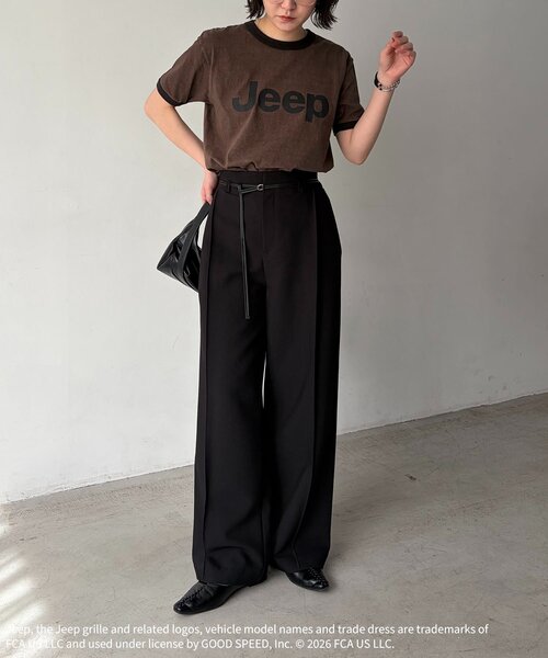CAPRICIEUX LE'MAGE(カプリシューレマージュ)の「〈GOOD ROCK SPEED〉JEEPリンガーTシャツ(Tシャツ/カットソー・レディース・ブラウン・FREE)」の5枚目の写真