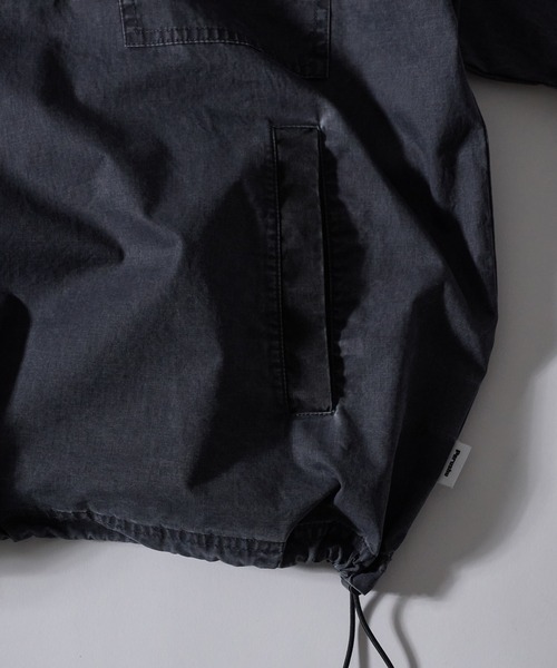 Perushu（ペルーシュ）の「VINTAGELIKE BICOLOR HOODED ANORAK SHIRT／ヴィンテージライクバイカラーフードアノラックシャツ（シャツ/ブラウス・メンズ・ブラウン/チャコールグレー・MEDIUM/LARGE）」の21枚目の写真
