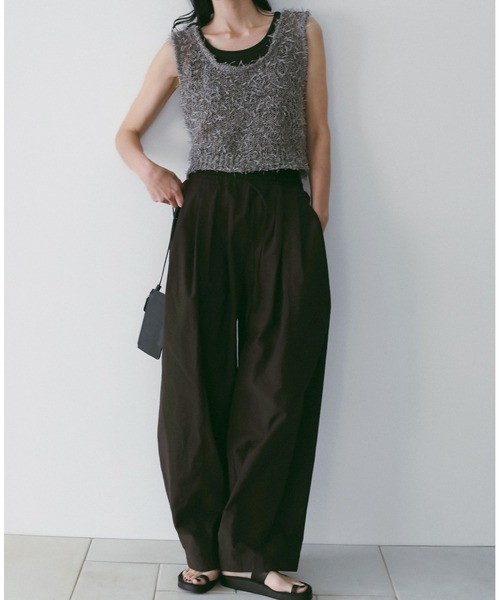 anuke（アンヌーク）の「Mixyarn Knit Vest（ベスト・レディース・グレー/アイボリー・FREE）」の7枚目の写真