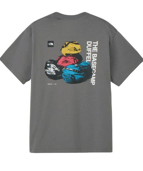 THE NORTH FACE(ザノースフェイス)の「ザ ノース フェイス THE NORTH FACE ショートスリーブベースキャンプダッフルグラフィックティー(Tシャツ/カットソー・メンズ・ホワイト/ブラック/グレー・XL/S/M/L/2XL)」の4枚目の写真