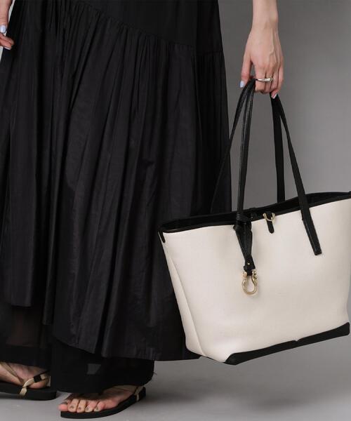 TOFF&LOADSTONE(トフアンドロードストーン)の「Serene canvas (セリーン キャンバス)(トートバッグ・レディース・ブラック・00)」の6枚目の写真