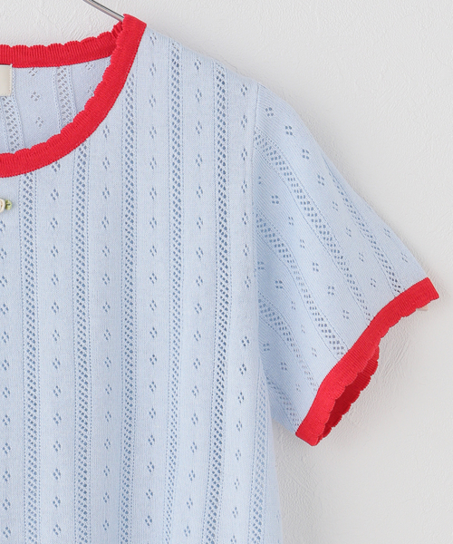 JOURNAL STANDARD(ジャーナルスタンダード)の「【sienne /シエンヌ】 SALLY RINGER KNIT(ニット/セーター・レディース・サックスブルー/チャコールグレー・SMALL)」の10枚目の写真