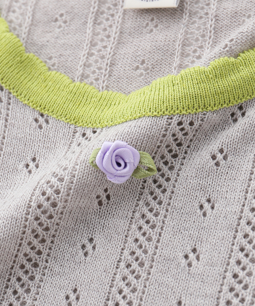 JOURNAL STANDARD(ジャーナルスタンダード)の「【sienne /シエンヌ】 SALLY RINGER KNIT(ニット/セーター・レディース・サックスブルー/チャコールグレー・SMALL)」の7枚目の写真