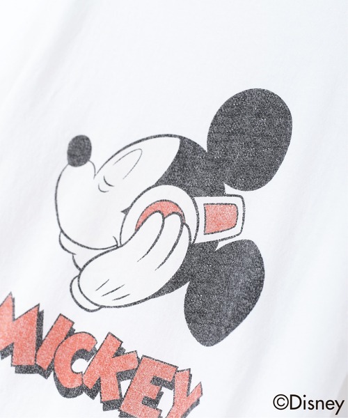 Goodwear(Since1983)(グッドウェア)の「【 GOODWEAR / グッドウェア 】MICKEYフェイスTシャツ(Tシャツ/カットソー・レディース・レッド系2/レッド系1・XL/L/M/S)」の4枚目の写真