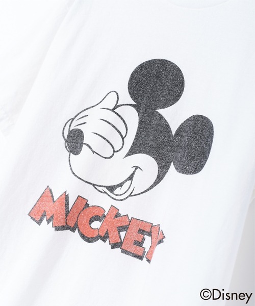 Goodwear(Since1983)(グッドウェア)の「【 GOODWEAR / グッドウェア 】MICKEYフェイスTシャツ(Tシャツ/カットソー・レディース・レッド系2/レッド系1・XL/L/M/S)」の6枚目の写真