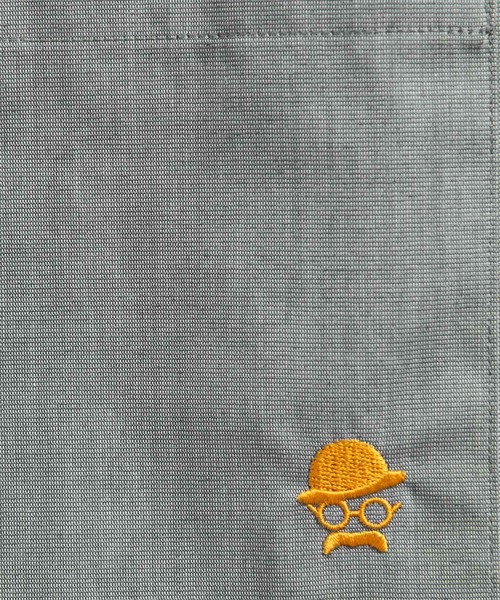 TAKEO KIKUCHI(タケオキクチ)の「ワンポイント刺繍 半袖シャツ(シャツ/ブラウス・メンズ・ブルー/ダークグレー/ブルー系その他4・05/04/03/02/01)」の12枚目の写真