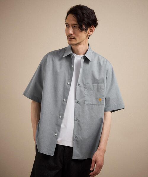 TAKEO KIKUCHI（タケオキクチ）の「ワンポイント刺繍 半袖シャツ（シャツ/ブラウス・メンズ・ブルー/ダークグレー/ブルー系その他4・05/04/03/02/01）」の5枚目の写真