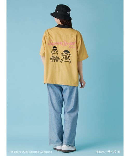 SESAME STREET(セサミストリート)の「【UNISEX】ボーリングシャツ(シャツ/ブラウス・レディース・サックスブルー/マスタード/ネイビー・L/M)」の6枚目の写真