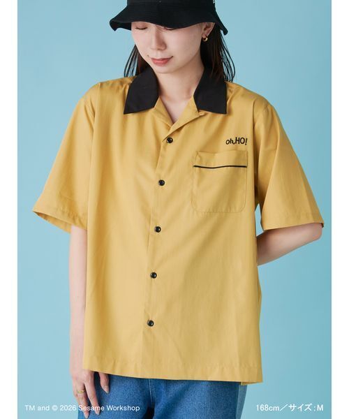 SESAME STREET(セサミストリート)の「【UNISEX】ボーリングシャツ(シャツ/ブラウス・レディース・サックスブルー/マスタード/ネイビー・L/M)」の7枚目の写真