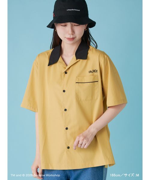 SESAME STREET(セサミストリート)の「【UNISEX】ボーリングシャツ(シャツ/ブラウス・レディース・サックスブルー/マスタード/ネイビー・L/M)」の8枚目の写真