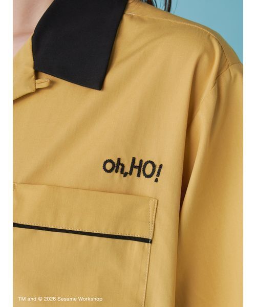 SESAME STREET(セサミストリート)の「【UNISEX】ボーリングシャツ(シャツ/ブラウス・レディース・サックスブルー/マスタード/ネイビー・L/M)」の9枚目の写真