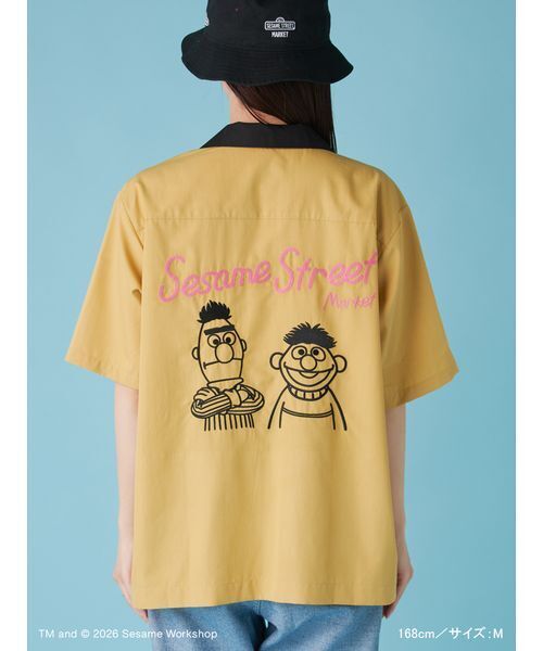 SESAME STREET(セサミストリート)の「【UNISEX】ボーリングシャツ(シャツ/ブラウス・レディース・サックスブルー/マスタード/ネイビー・L/M)」の10枚目の写真